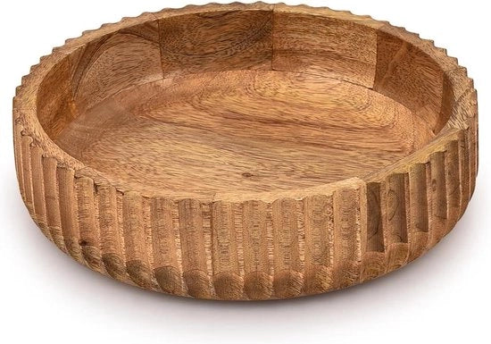 Bowl di legno per frutta o caramella - Eleva lo spazio con un unico contenitore - 10" X 10" X 25