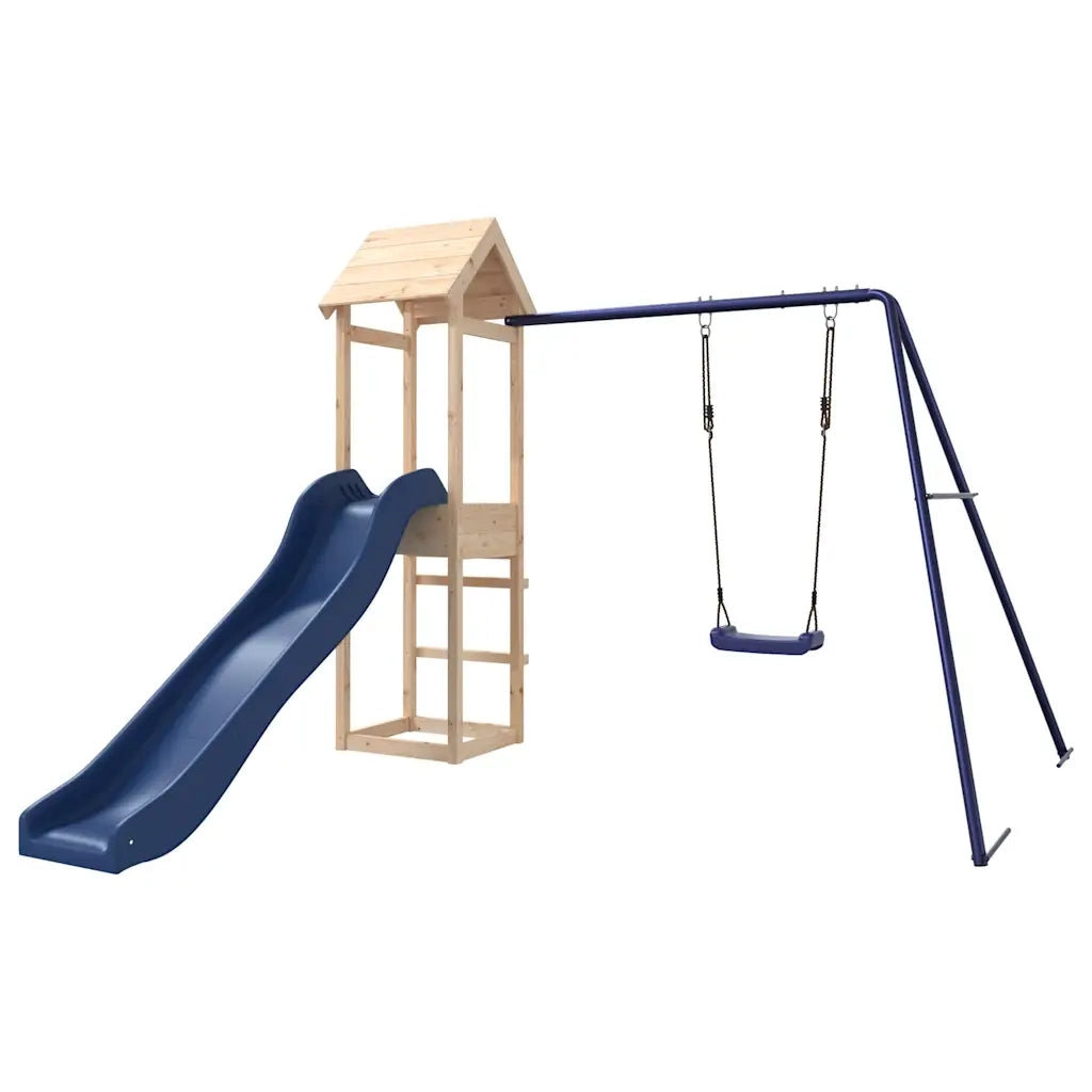 Set da Gioco da Esterno in Legno Massello di Pino CFW9737648