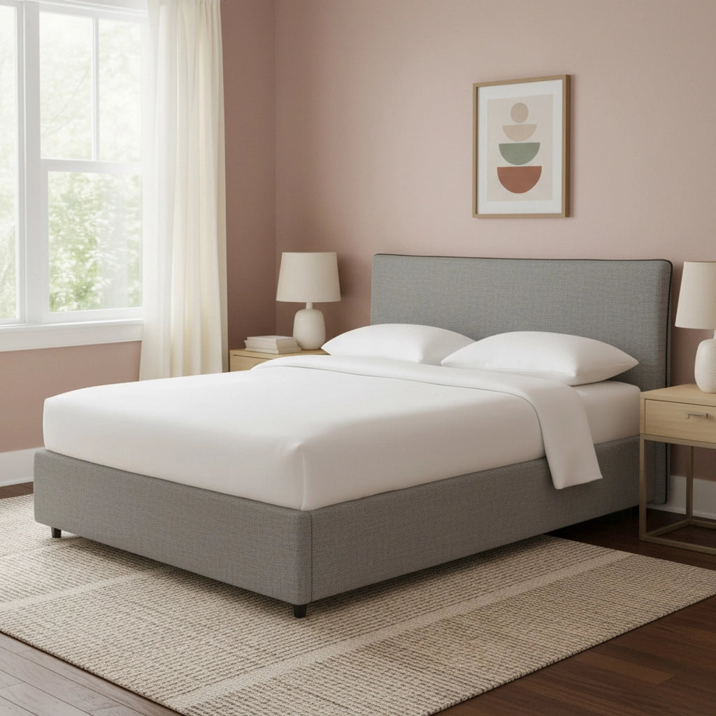Louth, Letto Singolo Sfoderabile Made in Italy, Grigio Cenere