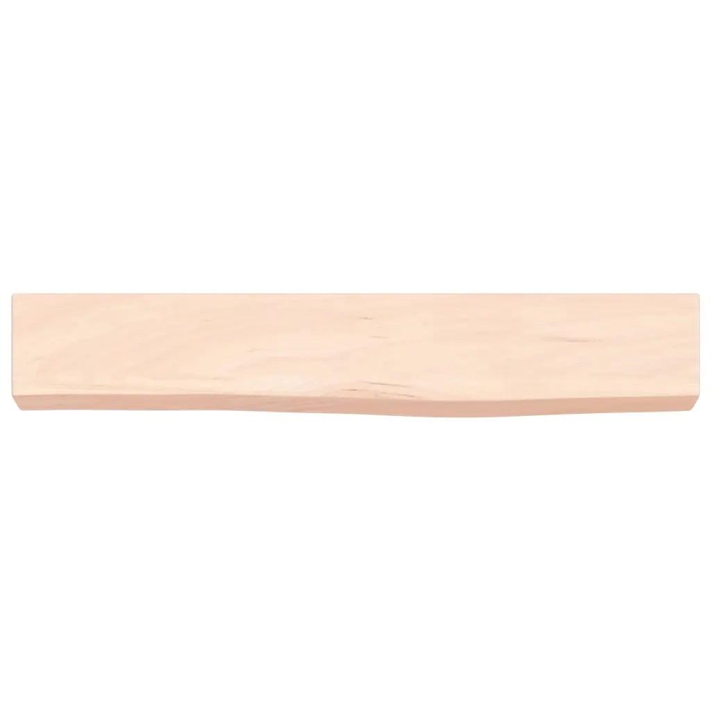 Ripiano a Parete 60x10x6 cm Legno Massello Rovere Non Trattato