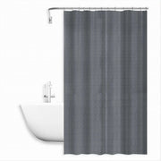 Trade Shop - Tenda Doccia Vasca Bagno Effetto 3d A Nido D'ape Grigio 180x200cm 12 Ganci 87605 -