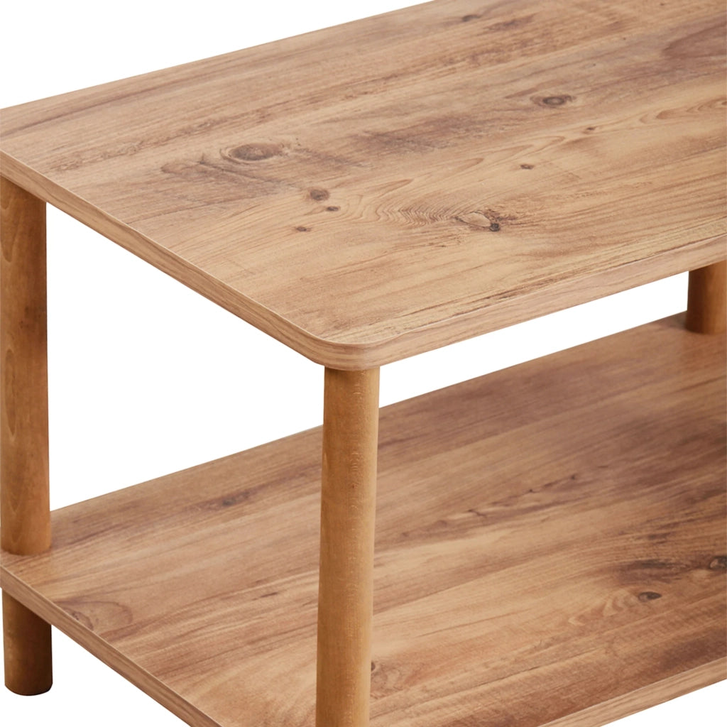 Tavolino rettangolare 43 x 70 x 44 cm effetto legno 03_0008490
