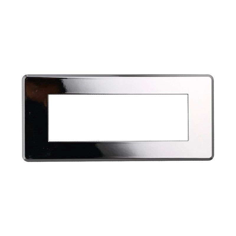 Placca Slim Sottile 6P Serie Moon Colore Cromato Lucido Compatibile Con Bticino Axolute Air