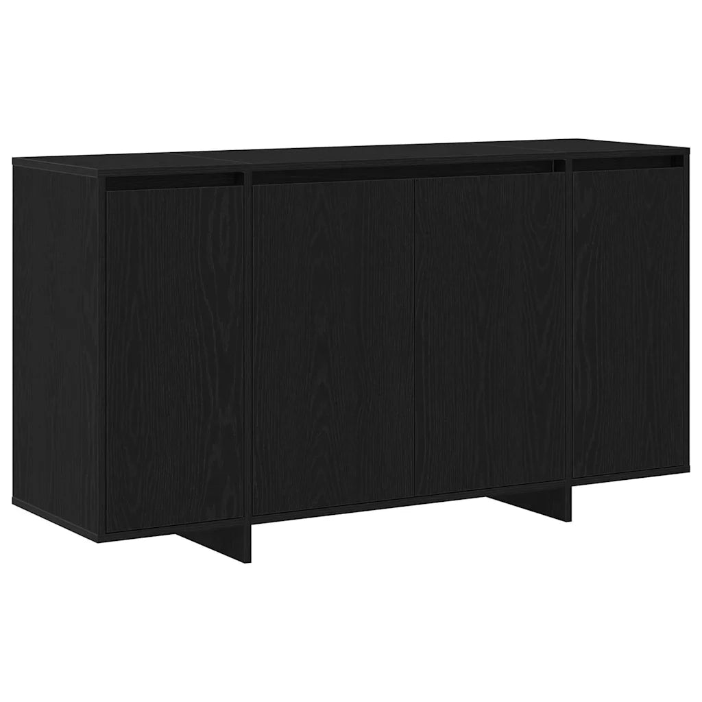 Credenza Rovere Nero 135 x 41 x 75 cm Legno multistrato 3333895