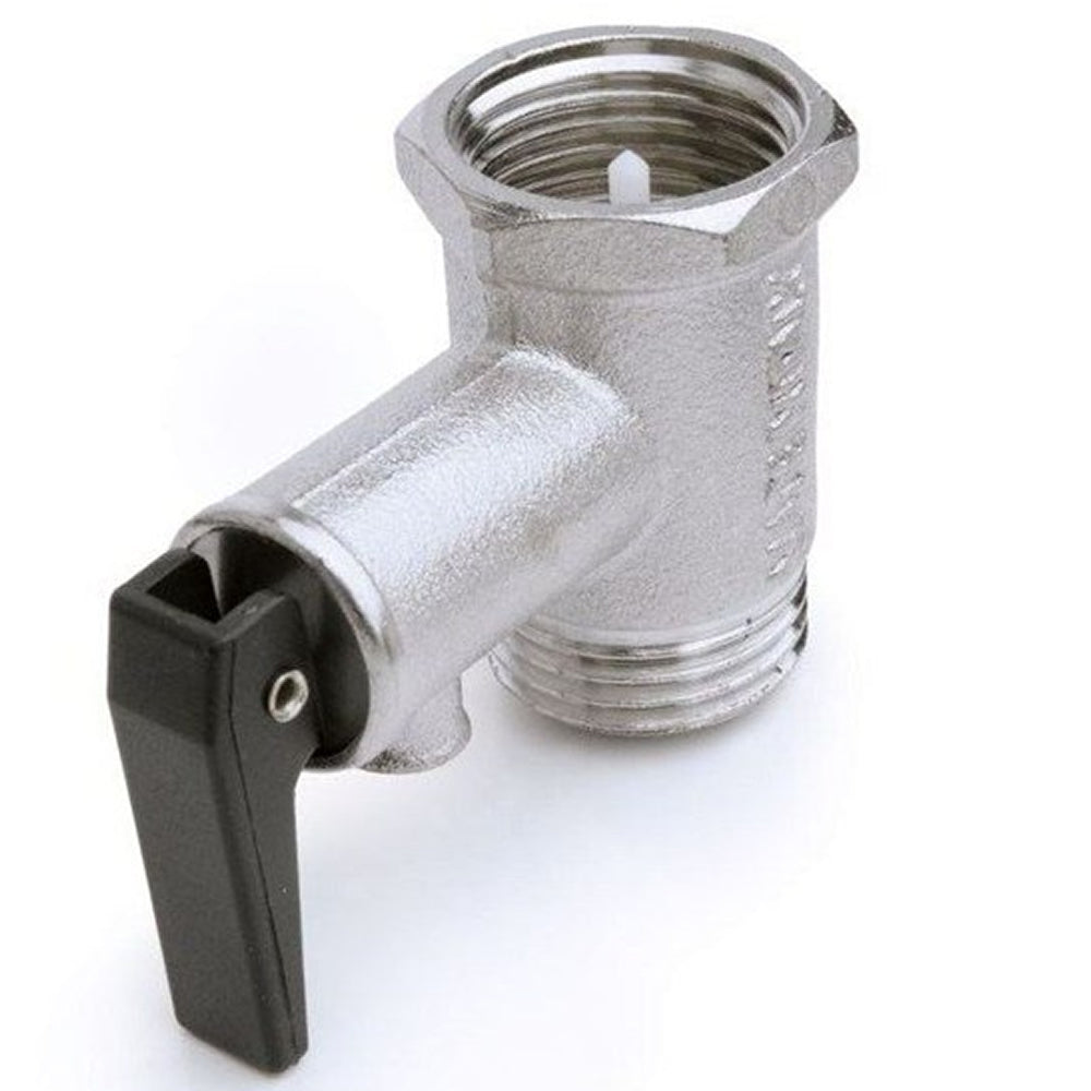Valvola sicurezza scaldabagno 3 pezzi mf 3/4 con riduttore di pressione 8 atm