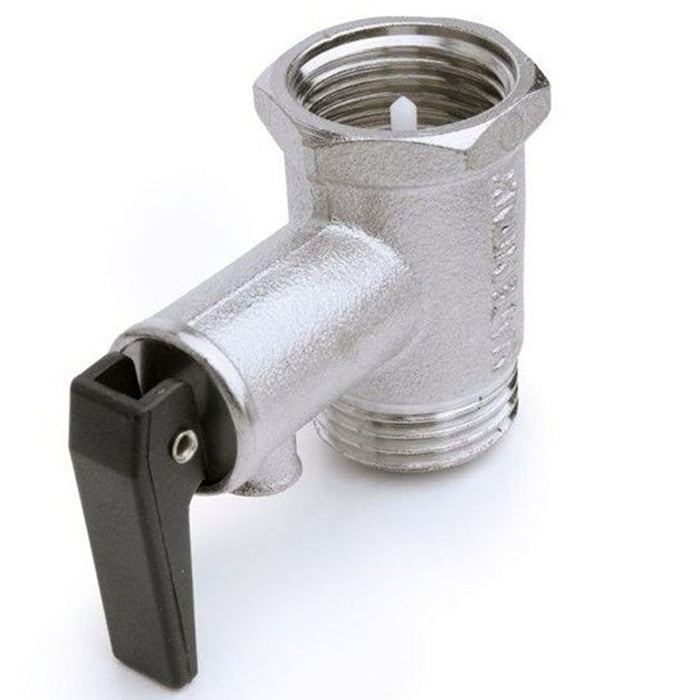 Valvola sicurezza scaldabagno 3 pezzi mf 3/4 con riduttore di pressione 8 atm