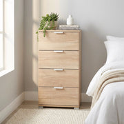 Cassettiera 4 cassetti in Legno Composito cm 45x28x85 - CONNOR