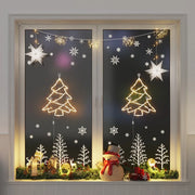 Luci di Natale Albero di Silhouette 2 pz 50 LED Bianco Caldo 4019597