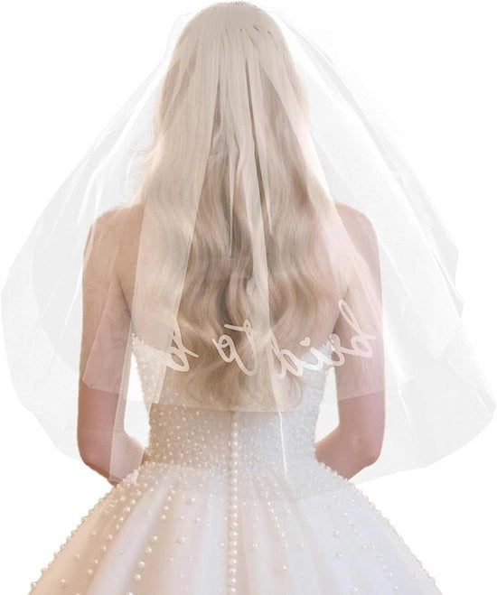 Accessori per Matrimonio - Sluier con Fregio per Festa di Nozze e Doccia di Nozze - Accessori per la Sposa - Regalo per Donna