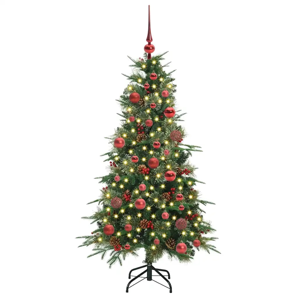 Albero di Natale Artificiale con Rami Pieghevoli Verde 150 cm 3397406