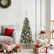 Albero di Natale artificiale con 150 LED Verde 120 cm