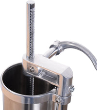 2,5 KG Insaccatrice per Salsiccia, Macchina per la Produzione di Salsicce, Insaccatrice Manuale per Uso Domestico, Salsicce Siringa con 4 Tubi di Riempimento