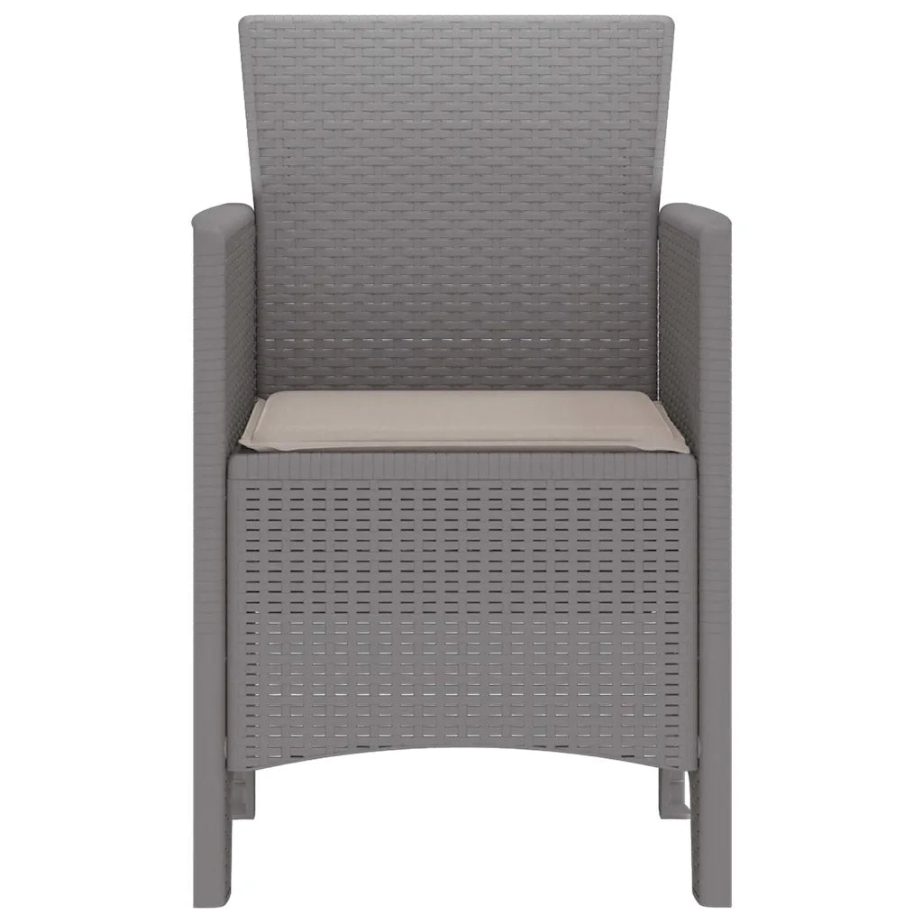 Sedia da Giardino 4 pcs Grigio chiaro 53 x 49 x 85 cm 847484