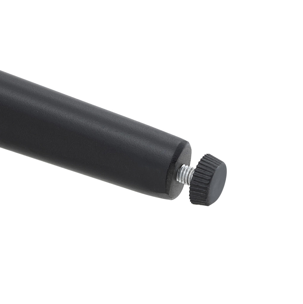 Sedia da pranzo 74.0x53.5x51.0 cm con schienale ergonomico in PU e metallo nera