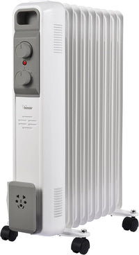 Bimar HO429 Termosifone Elettrico, Radiatore ad Olio a Basso Consumo, Calorifero con 9 Elementi e 5 Canali di Circolazione