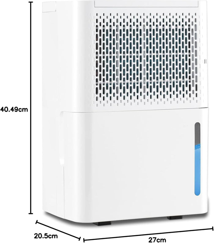 12L Deumidificatore per Casa, Silenzioso ed Efficiente con Modalità Continua/Asciugatura/Auto, Timer 24 Ore, Maniglia Portatile, Ideale per Cantine Bagno e Camere da Letto