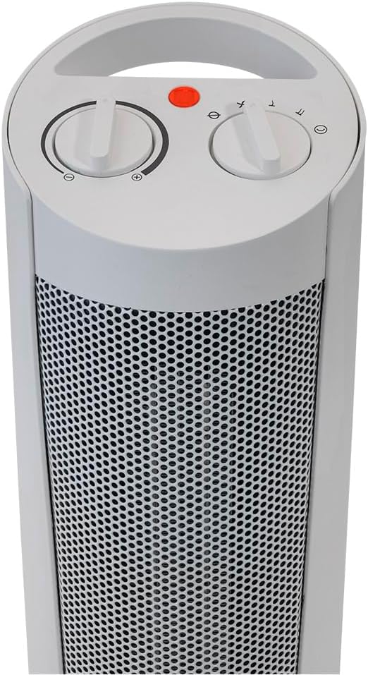 Bimar HP129 Stufetta Elettrica a Colonna, Termoventilatore PTC Elettrico 2000W a Basso Consumo, Termostato Regolabile e 2 Potenze