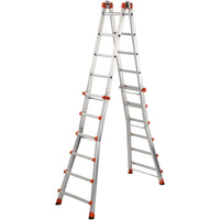 SCALA ALLUMINIO TELESCOPICA MULTIFUNZIONE GRADINI 6+6 PEPPINA 150KG GIGANTISSIMA GIERRE AL060