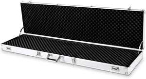 Custodia Dura in Alluminio per Fucili Valigetta Pistola con Serratura, 134 x 35 x 12 cm