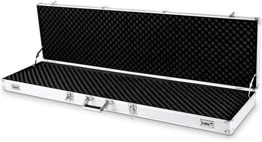 Custodia Dura in Alluminio per Fucili Valigetta Pistola con Serratura, 134 x 35 x 12 cm