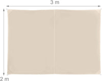 Vela ombreggiante rettangolare 2 x 3 m beige 13_0002930