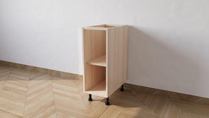 Mobile Base Da 30. Compreso Di Anta H 72 Cm L 30 Cm P 55.5 Cm Compresa Di Piedini 10 Cm colore Rovere