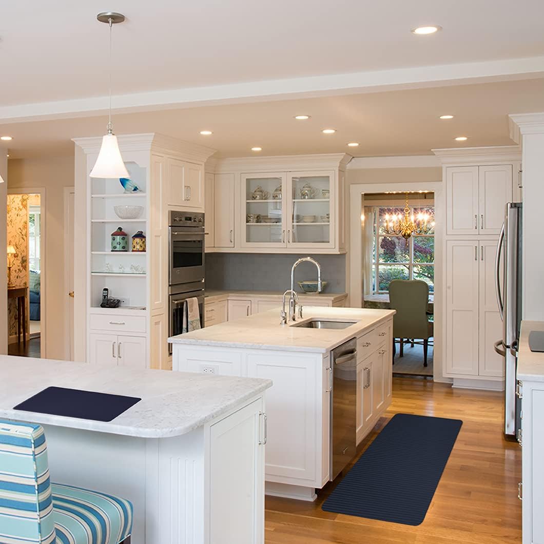 Tappeto Gomma Bordo Piscina Rotolo 15 MT Multiuso Lavello Blu