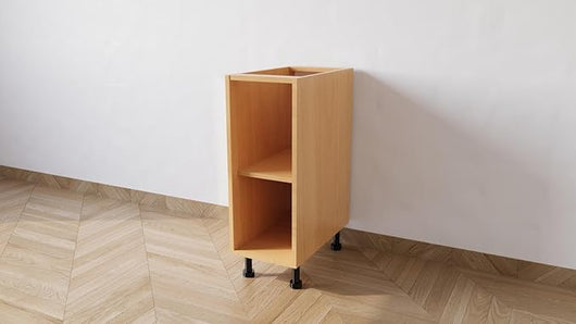 Mobile Base Da 30. Compreso Di Anta H 72 Cm L 30 Cm P 55,5 Cm Compresa Di Piedini 10 Cm colore Faggio