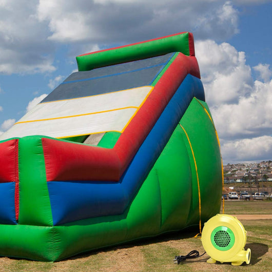 Ventilatore centrifugo radiale in plastica per castello gonfiabile Mini ventilatore multiuso 450W Giallo-Ventilatori