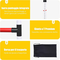Ladder Ball Gioco Golf Toss, Gioco per Interno ed Esterno con 6 Palline e Borsa per Il Trasporto, Segnapunti Incorporato