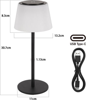 ZMH Lampada da tavolo LED moderna touch dimmerabile 3600mAh batteria per soggiorno