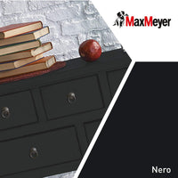 Smalto All'Acqua Poliuretanico con Finitura Opaca, Colore Nero, 2L