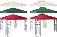 Copertura per Gazebo, Tetto Ricambio per Gazebo, Tetto del Padiglione 3x3 m (Vino rosso)