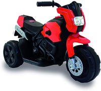 Moto elettrica per bambini moto giocattolo per bambini 1 anno 2 anni 3 anni con luci e marca avanti e dietro (rossa)