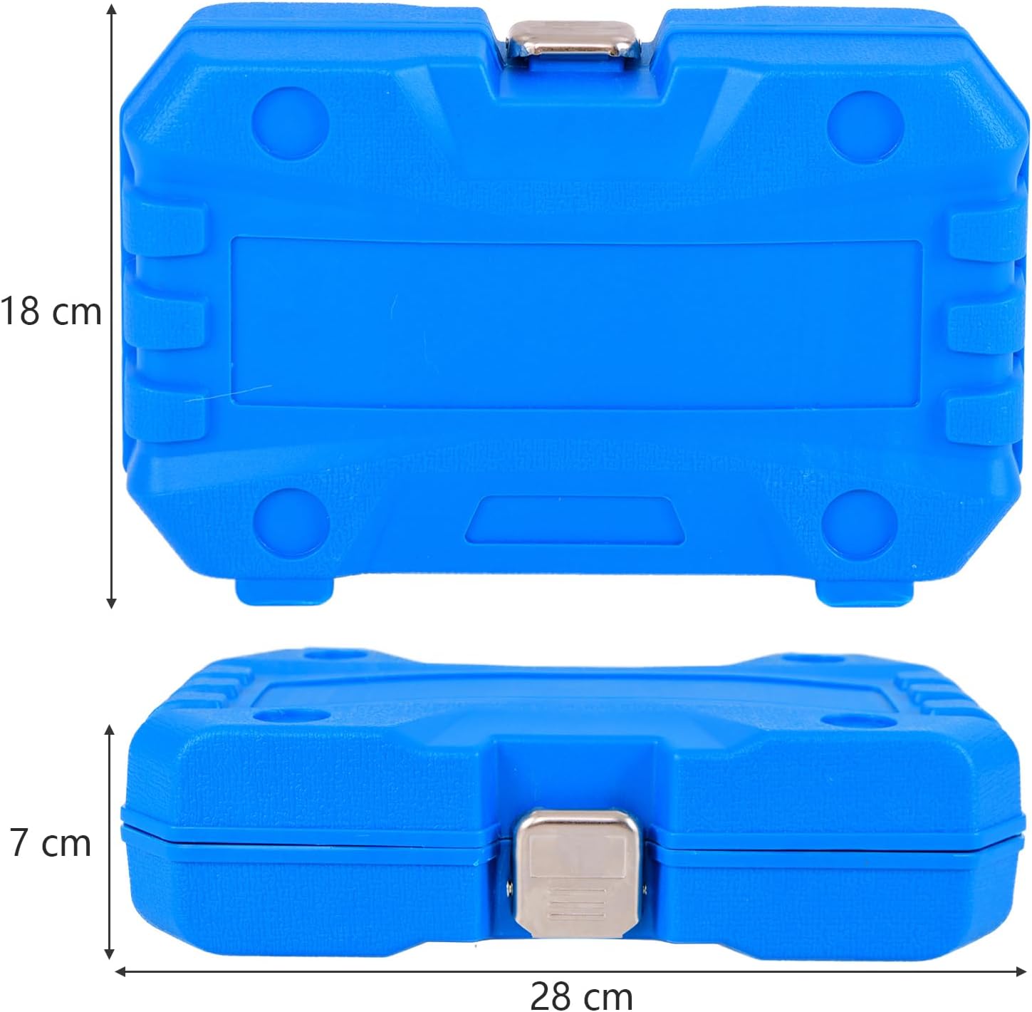 Set di Bussole per Pinze Freno da 16 Pezzi, Kit di Attrezzi per la Regolazione dei Freni con Chiave di Trasmissione da 1/2”, Compatibile con Vari Veicoli, 28 x 7 x 18 cm (Blu)