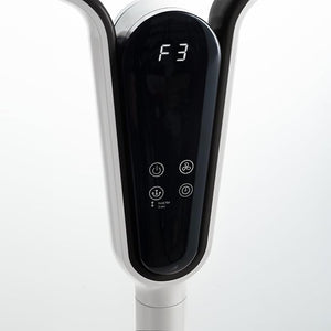 Innoliving Ventilatore a Piantana Digitale High Tech INN-534, Slim Design, Display Touch, Telecomando, Oscillazione 3D, Timer 12h, 3-12 Velocità, 50W, Ventilazione Potente fino a 5m