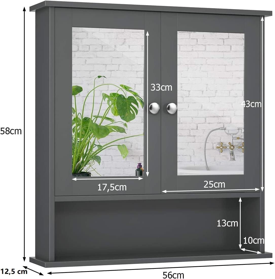 Armadio da Bagno con Ante e Cassetto 43 x 34 x 77cm, Mobile Bagno con Mensola Regolabile e Dispositivo Anti-ribaltamento, Armadietto Elegante per Ufficio, Soggiorno e Camera da Letto, Bianco