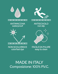 Le Forme Fucsia Tappeto Cucina 50x120 cm Sagomato Moderno Antiscivolo Stampa Digitale 3D