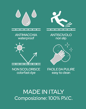 Le Forme Spicchi Tappeto Cucina 50x180 cm Sagoma Pvc Moderno Antiscivolo Stampa Digitale 3D