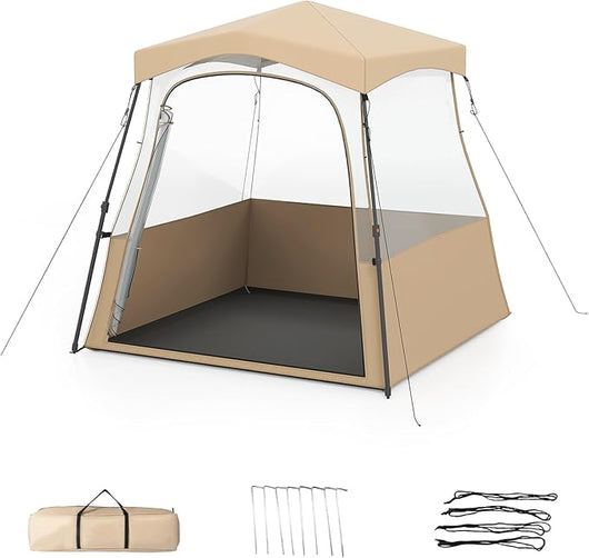 Tenda sportiva, tenda trasparente con visuale libera, telaio robusto e borsa per il trasporto, tenda da campeggio per esterni, tenda a bolla pop-up per guardare gli sport, fare il tifo, campeggiare (180 x 135 x 175 cm)