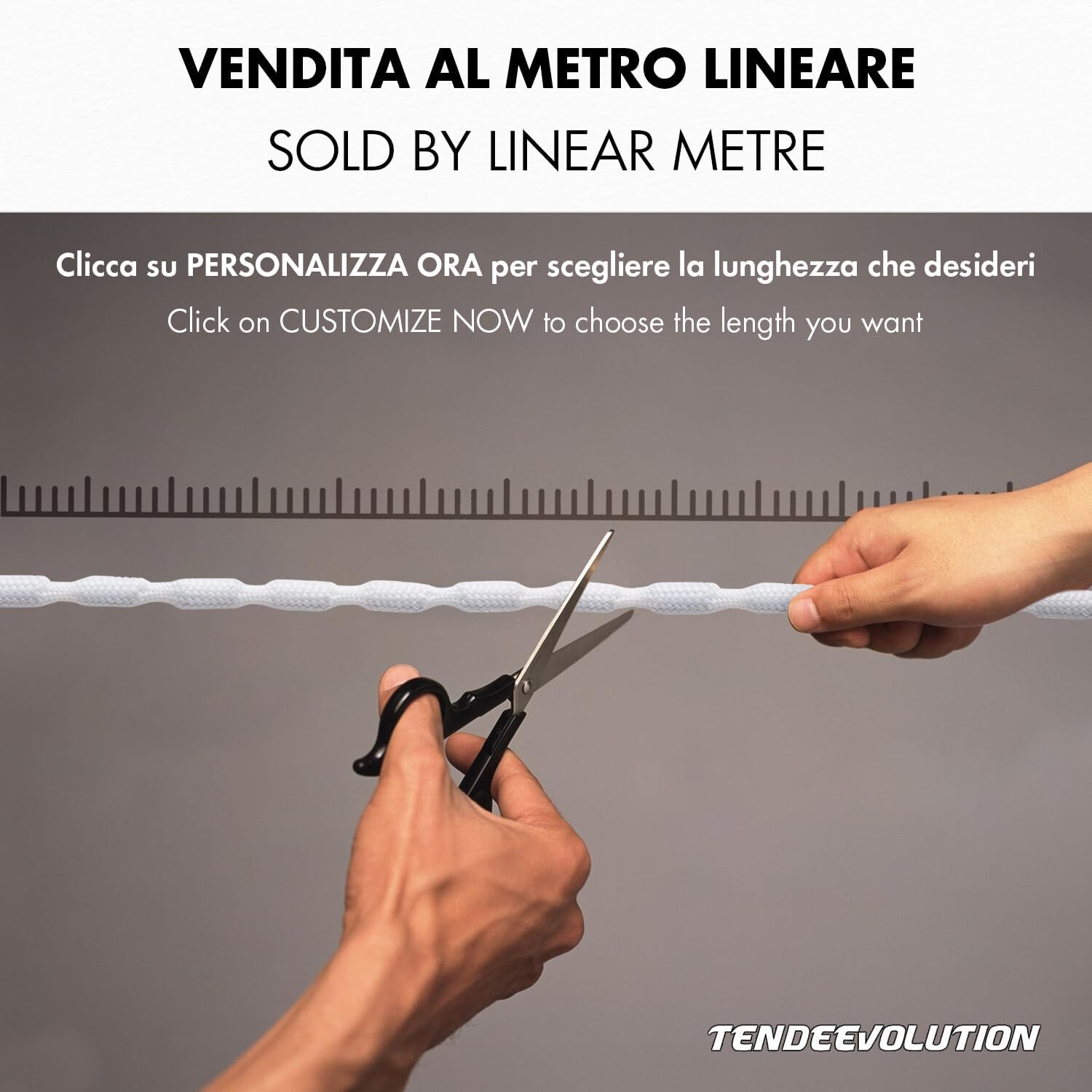 Filo in Piombo Rivestito per Tende - Aggiunge Peso e Stile ai tuoi Tessuti - Made in Italy, Morbido e Flessibile, 50 gr/mt - Venduto al Metro Lineare