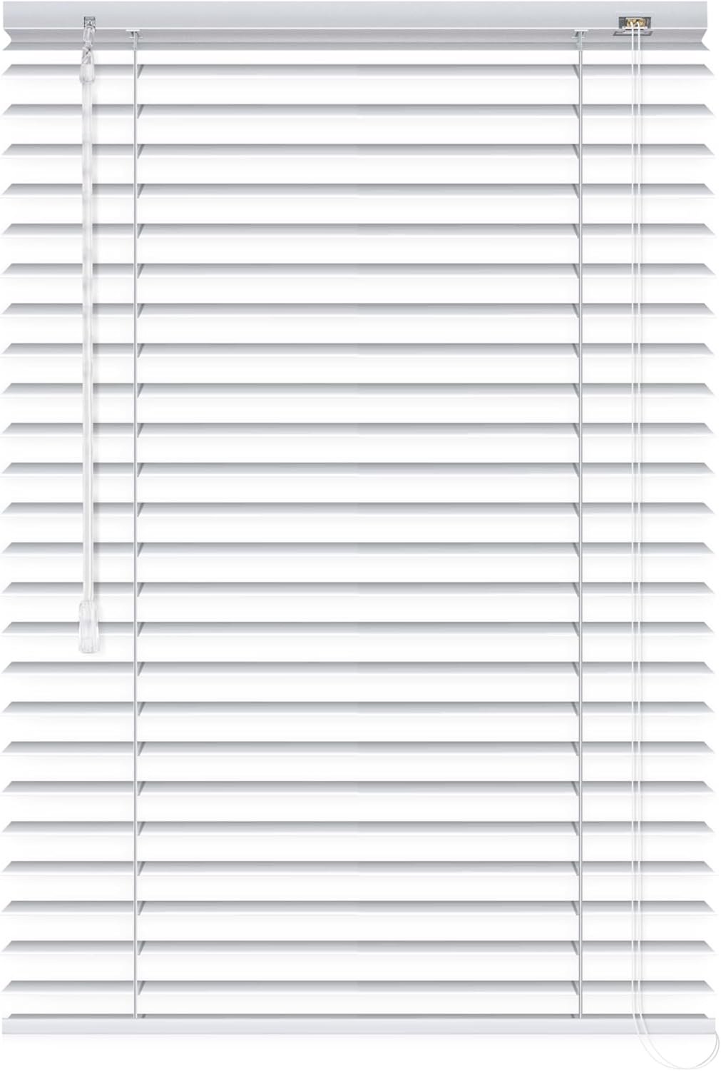 Tenda Veneziana Su Misura in Alluminio, Lamella da 25mm - Larghezza 0,80 x Altezza 1,50, Col. Verde 0399, Comando e Orientamento a Destra