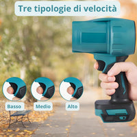 Mini Soffiatore a Batteria, Mini Soffiatore per Foglie con Turbocompressore