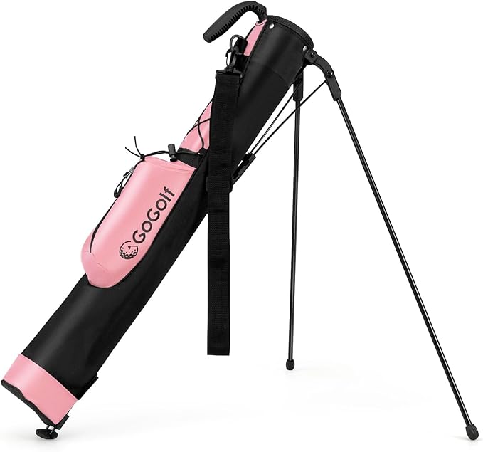 Borsa da Golf Leggera con Supporto, per Campo Pratica, Par 3 e Campi Esecutivi, Borsa da Golf con Tracolla Regolabile, Tasca e Portabottiglie per Donne e Uomini