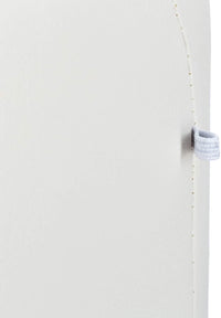 Sgabello rotondo con 4 gambe in legno e sintetico bianco 13_0002818