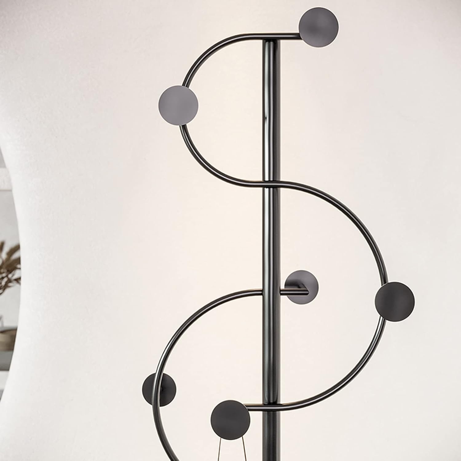 Appendiabiti Moderno con Base in Marmo e Appendiabiti in Metallo per Camera da Letto Appendiabiti in Piedi per Stile Moda Artistica