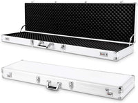 Custodia Dura in Alluminio per Fucili Valigetta Pistola con Serratura, 134 x 35 x 12 cm