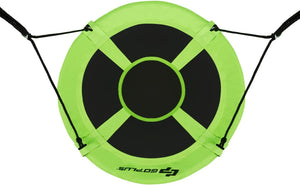 Altalena da Giardino a Nido, Altalena da Giardino per Bambini, con Telaio in Metallo, Regolabile in Altezza: 100-160 cm, Carico Fino a 150 kg (Verde)