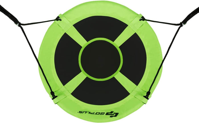 Altalena da Giardino a Nido, Altalena da Giardino per Bambini, con Telaio in Metallo, Regolabile in Altezza: 100-160 cm, Carico Fino a 150 kg (Verde)