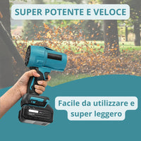 Mini Soffiatore a Batteria, Mini Soffiatore per Foglie con Turbocompressore